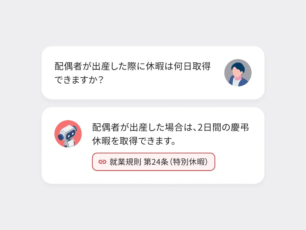 高精度なデータ検索(RAG)の画面イメージ